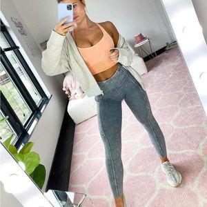 Lululemon Fast and Free High Rise Leggings/Tight 25" Ice Dye 8 Nulux